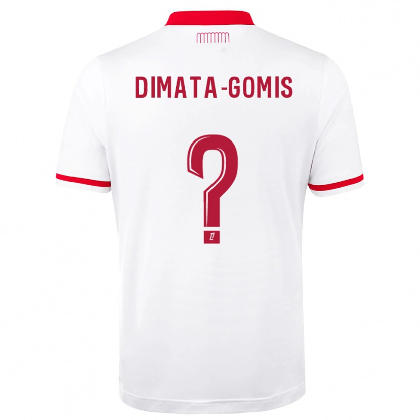 Danxen Męski Kamron Dimata-Gomis #0 Czerwony Biały Domowa Koszulka 2026/27 Koszulki Klubowe