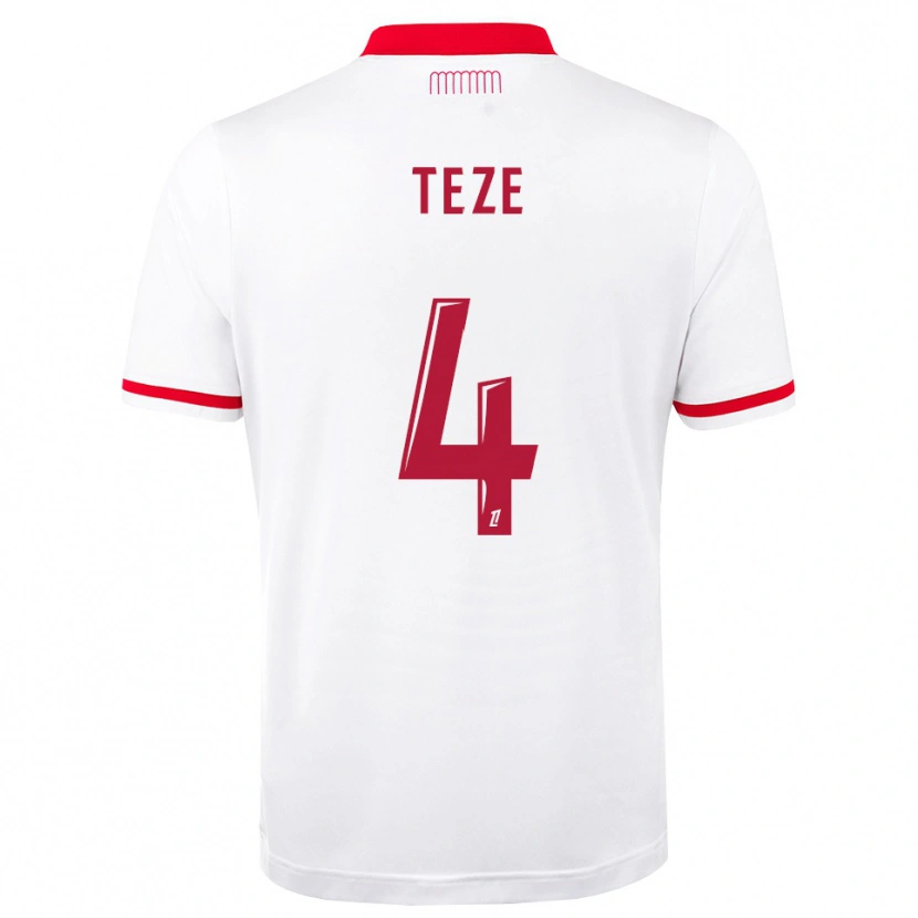 Danxen Męski Jordan Teze #4 Czerwony Biały Domowa Koszulka 2026/27 Koszulki Klubowe