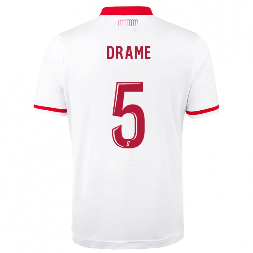 Danxen Męski Massiremba Dramé #5 Czerwony Biały Domowa Koszulka 2026/27 Koszulki Klubowe