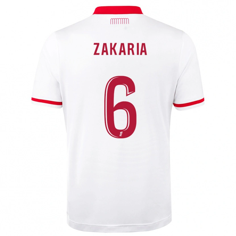 Danxen Męski Denis Zakaria #6 Czerwony Biały Domowa Koszulka 2026/27 Koszulki Klubowe