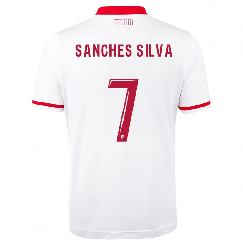 Danxen Męski Jordy Sanches Silva #7 Czerwony Biały Domowa Koszulka 2026/27 Koszulki Klubowe