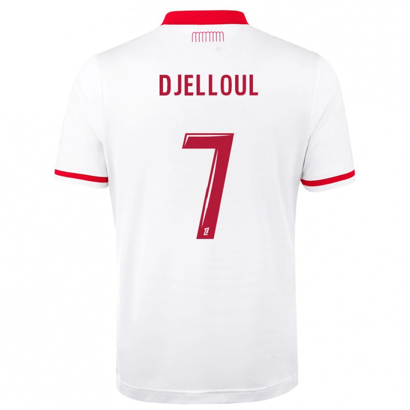 Danxen Męski Jassim Djelloul #7 Czerwony Biały Domowa Koszulka 2026/27 Koszulki Klubowe