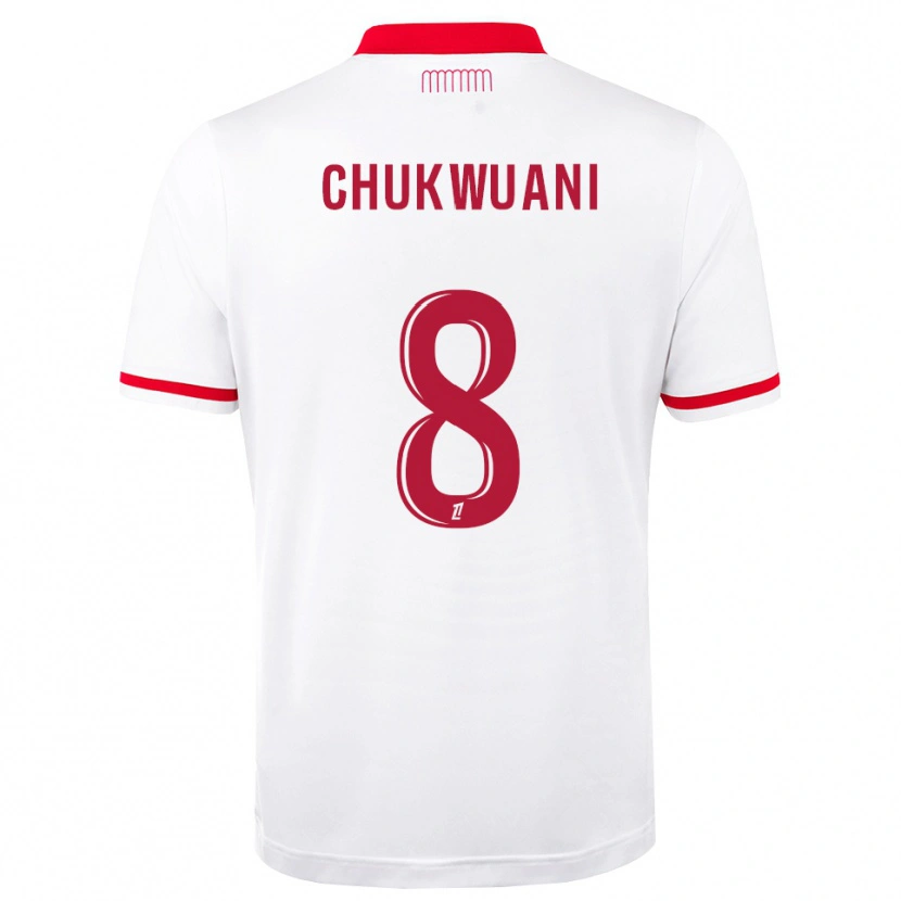 Danxen Męski Ekene Chukwuani #8 Czerwony Biały Domowa Koszulka 2026/27 Koszulki Klubowe