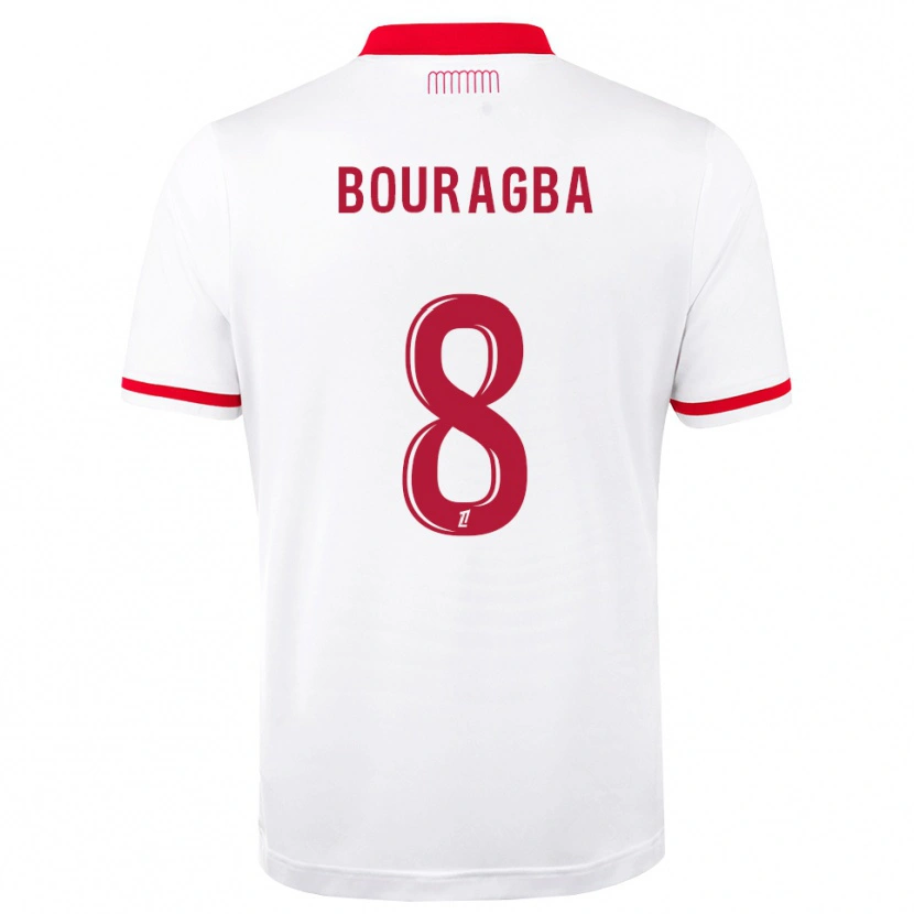 Danxen Męski Ouanis Bouragba #8 Czerwony Biały Domowa Koszulka 2026/27 Koszulki Klubowe