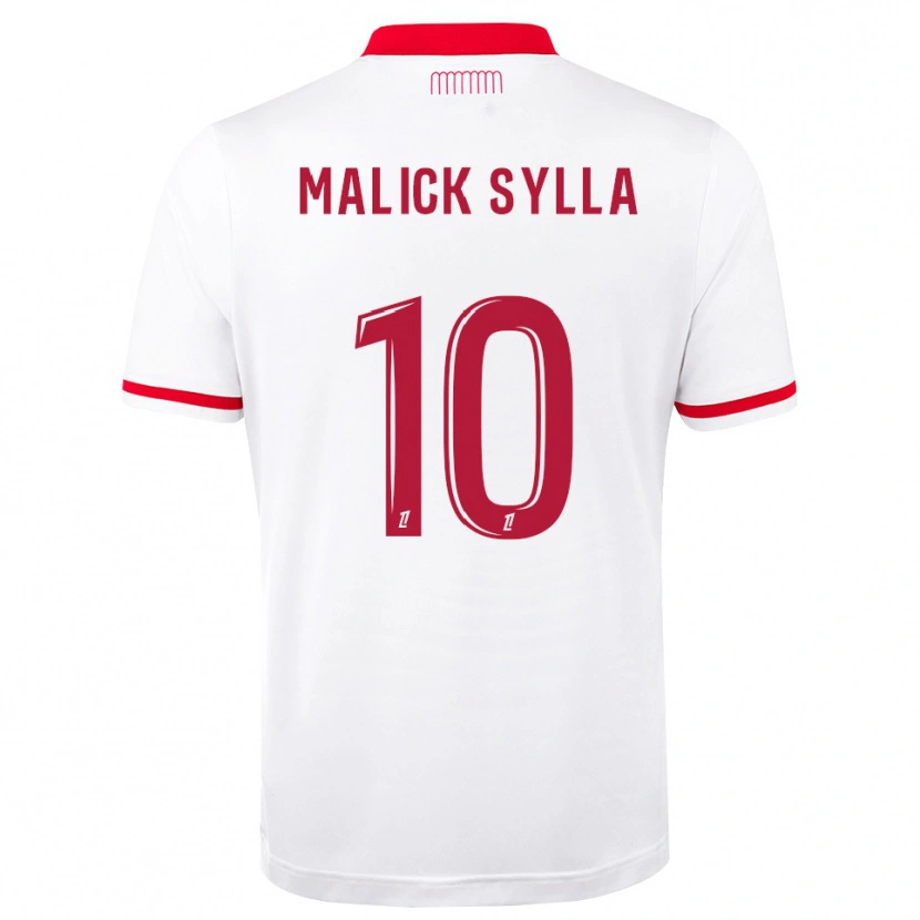 Danxen Męski Malick Sylla #10 Czerwony Biały Domowa Koszulka 2026/27 Koszulki Klubowe