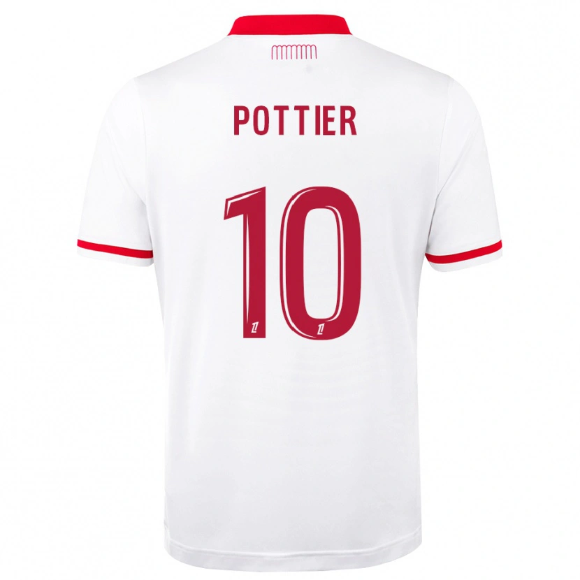 Danxen Męski Morgan Pottier #10 Czerwony Biały Domowa Koszulka 2026/27 Koszulki Klubowe