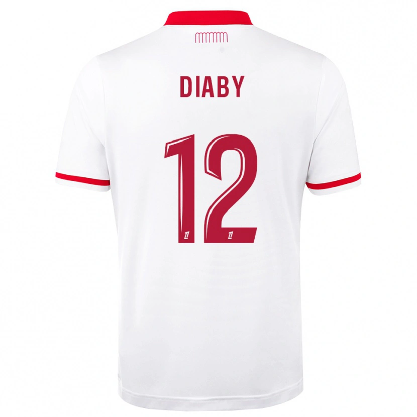 Danxen Męski Mohamed Diaby #12 Czerwony Biały Domowa Koszulka 2026/27 Koszulki Klubowe
