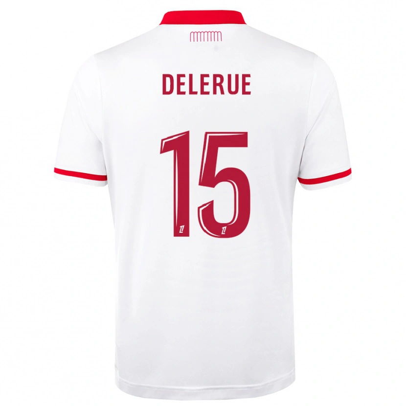 Danxen Męski Frank Delerue #15 Czerwony Biały Domowa Koszulka 2026/27 Koszulki Klubowe