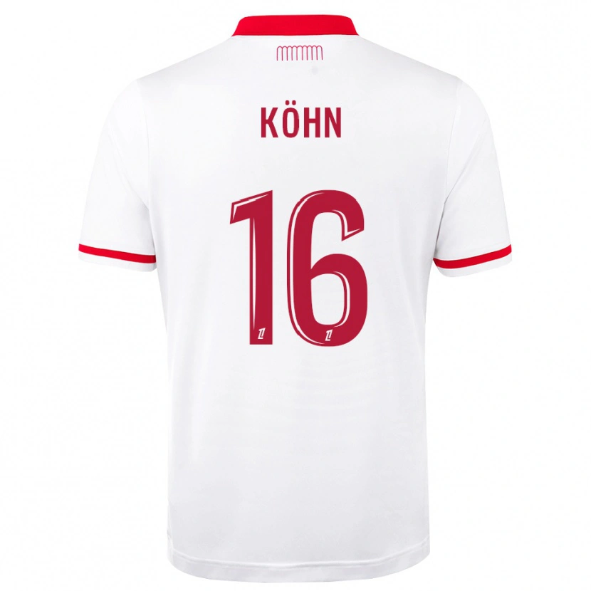 Danxen Męski Philipp Köhn #16 Czerwony Biały Domowa Koszulka 2026/27 Koszulki Klubowe