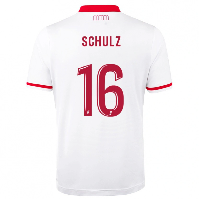 Danxen Męski Ethan Schulz #16 Czerwony Biały Domowa Koszulka 2026/27 Koszulki Klubowe