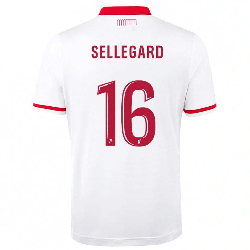 Danxen Męski Alexander Sellegard #16 Czerwony Biały Domowa Koszulka 2026/27 Koszulki Klubowe