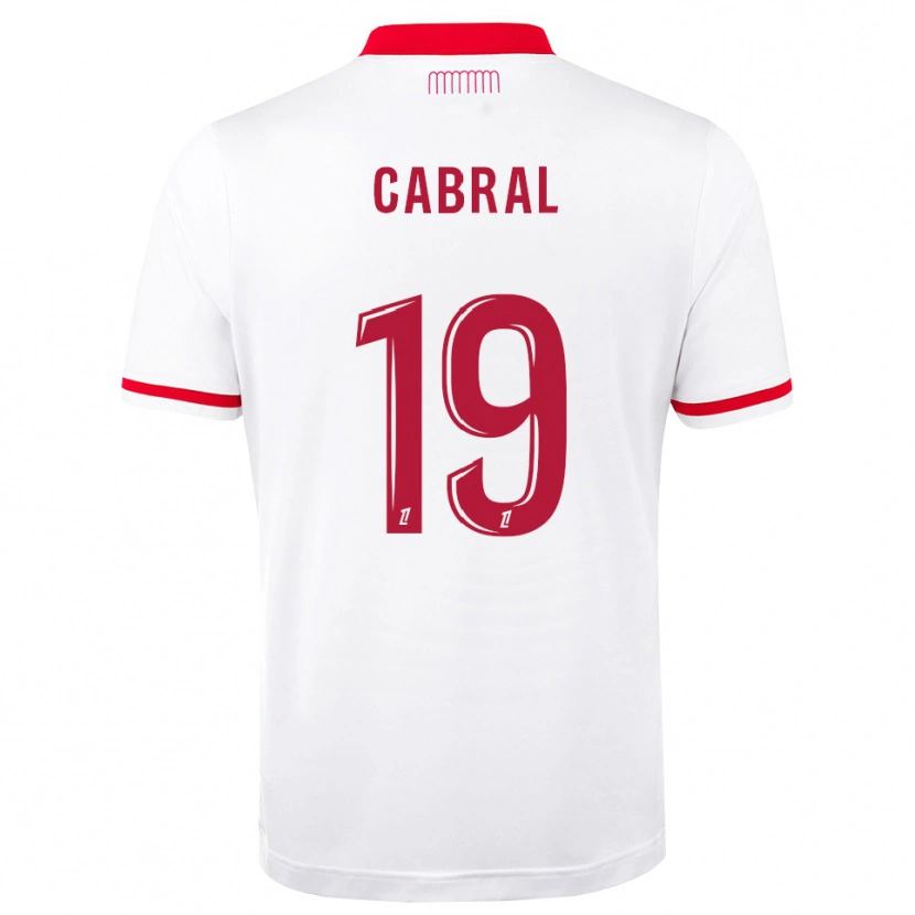 Danxen Męski Pape Cabral #19 Czerwony Biały Domowa Koszulka 2026/27 Koszulki Klubowe