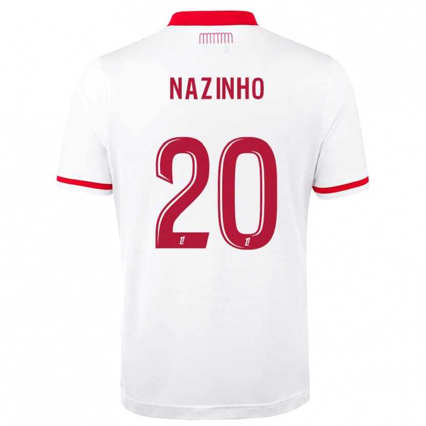 Danxen Męski Flávio Basilua Jacinto Dos Nazinho #20 Czerwony Biały Domowa Koszulka 2026/27 Koszulki Klubowe
