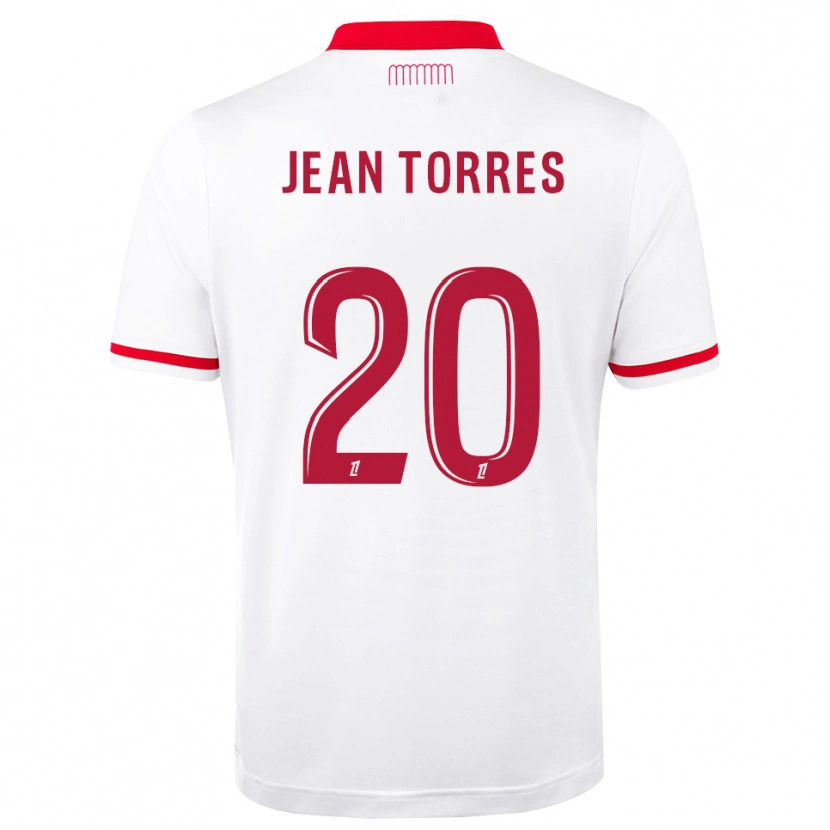 Danxen Męski Jean Torres #20 Czerwony Biały Domowa Koszulka 2026/27 Koszulki Klubowe