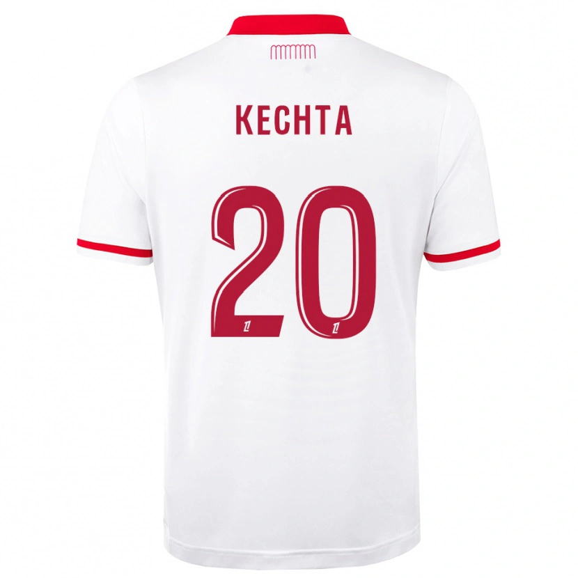 Danxen Męski Amine Kechta #20 Czerwony Biały Domowa Koszulka 2026/27 Koszulki Klubowe