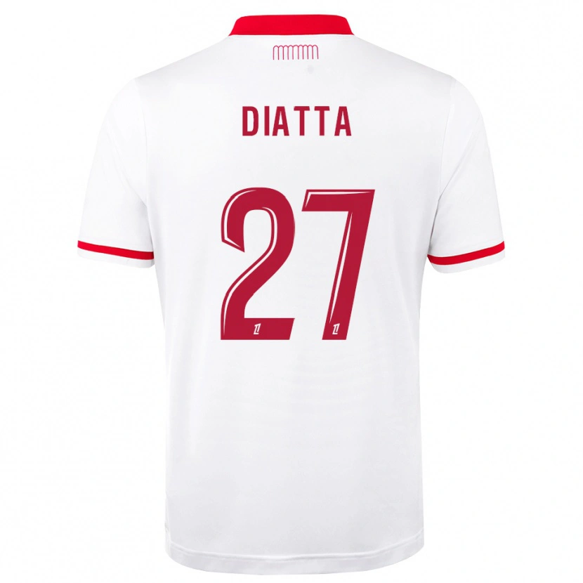 Danxen Męski Krépin Diatta #27 Czerwony Biały Domowa Koszulka 2026/27 Koszulki Klubowe