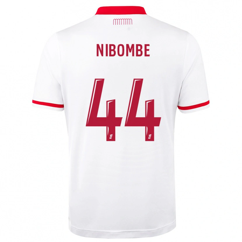 Danxen Męski Samuel Nibombe #44 Czerwony Biały Domowa Koszulka 2026/27 Koszulki Klubowe