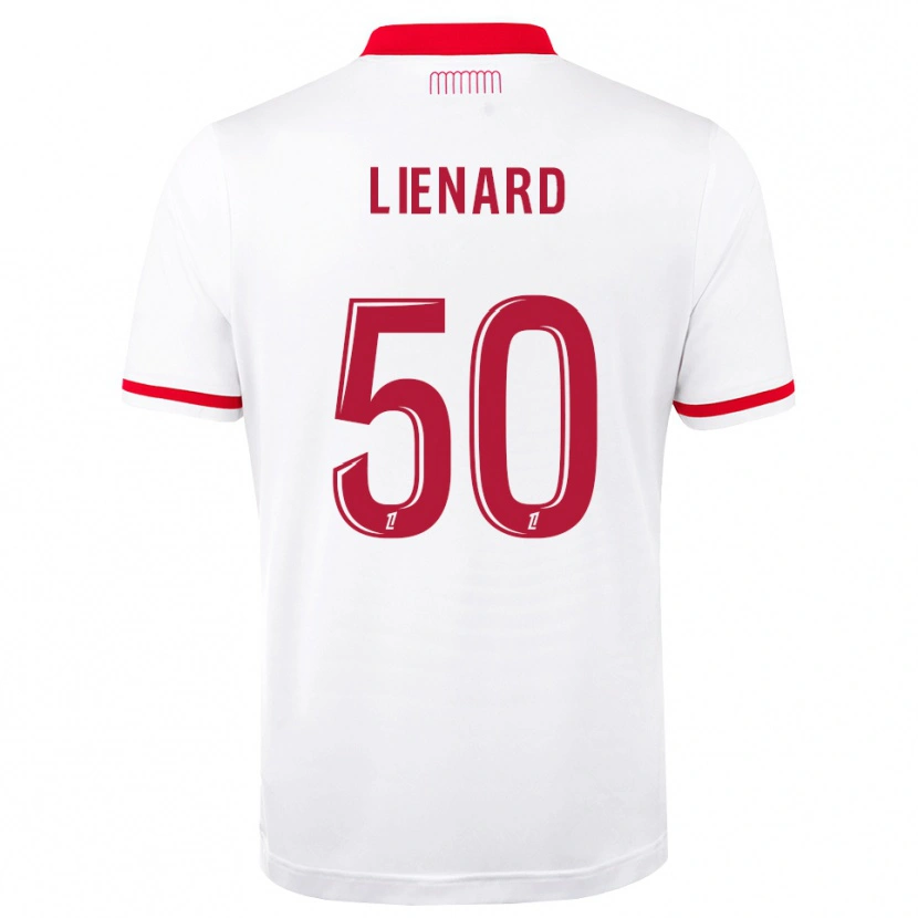 Danxen Męski Yann Lienard #50 Czerwony Biały Domowa Koszulka 2026/27 Koszulki Klubowe