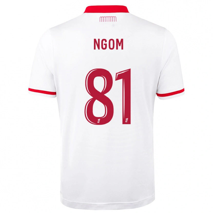 Danxen Męski Libasse Ngom #81 Czerwony Biały Domowa Koszulka 2026/27 Koszulki Klubowe