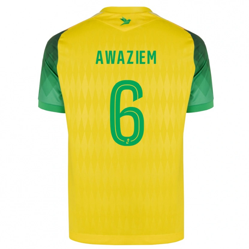Danxen Męski Chidozie Awaziem #6 Żółty Zielony Czerwony Domowa Koszulka 2026/27 Koszulki Klubowe