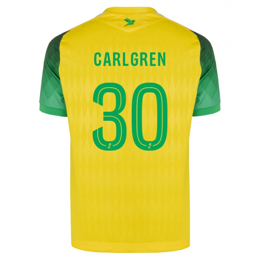 Danxen Męski Patrik Carlgren #30 Żółty Zielony Czerwony Domowa Koszulka 2026/27 Koszulki Klubowe