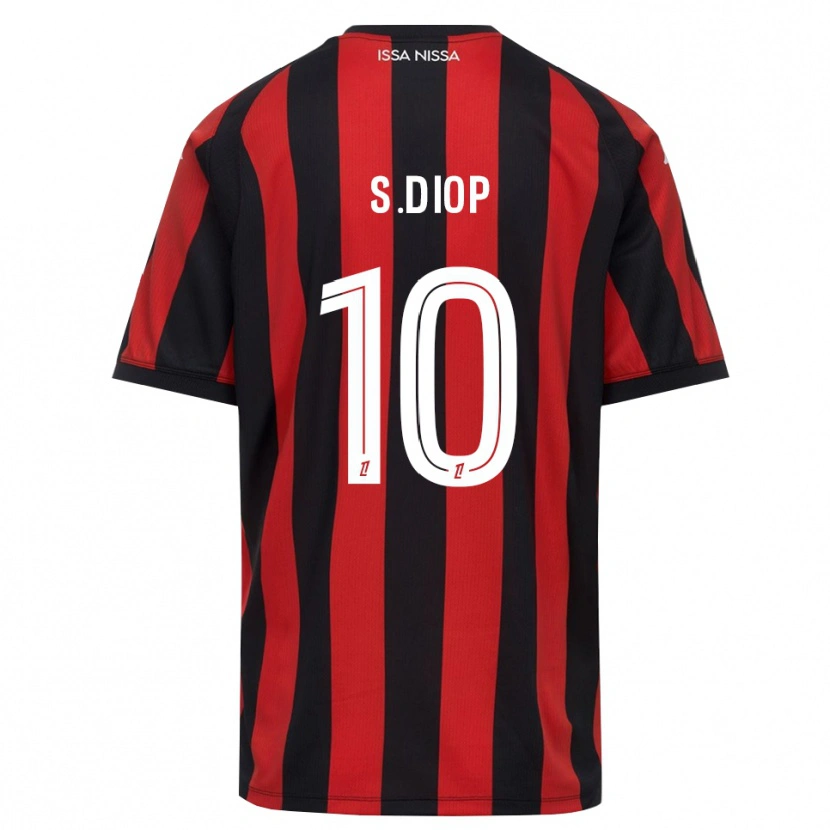 Danxen Męski Sofiane Diop #10 Czerwony Czarny Biały Domowa Koszulka 2026/27 Koszulki Klubowe