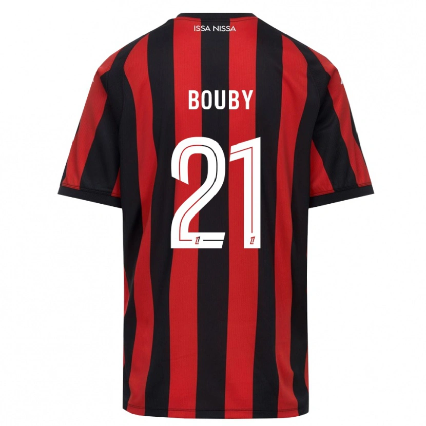 Danxen Męski Coline Bouby #21 Czerwony Czarny Biały Domowa Koszulka 2026/27 Koszulki Klubowe