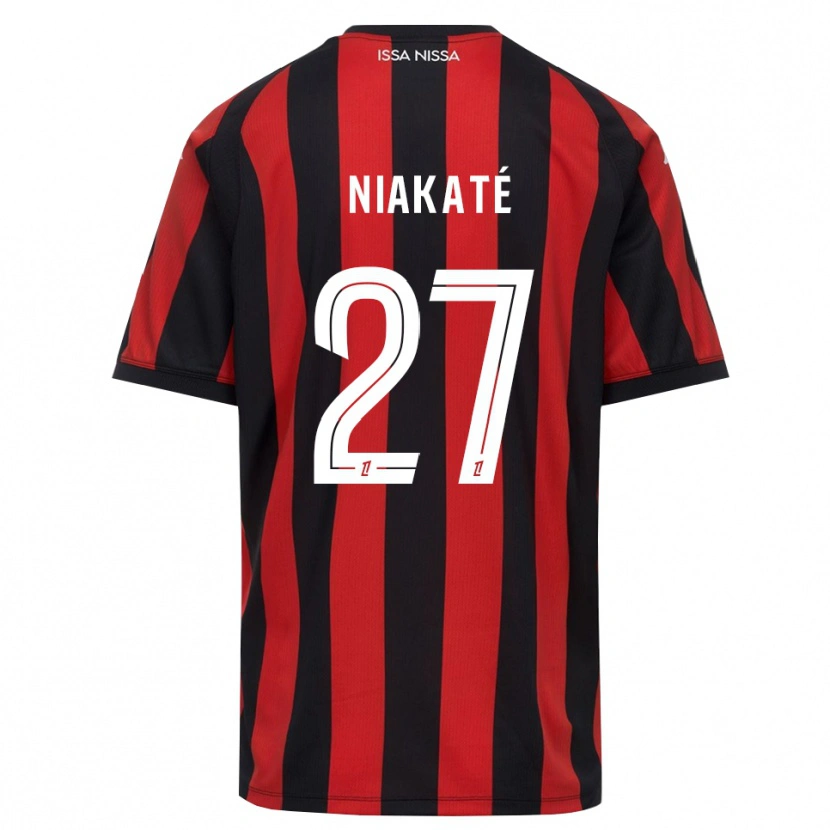 Danxen Męski Yakaré Niakaté #27 Czerwony Czarny Biały Domowa Koszulka 2026/27 Koszulki Klubowe