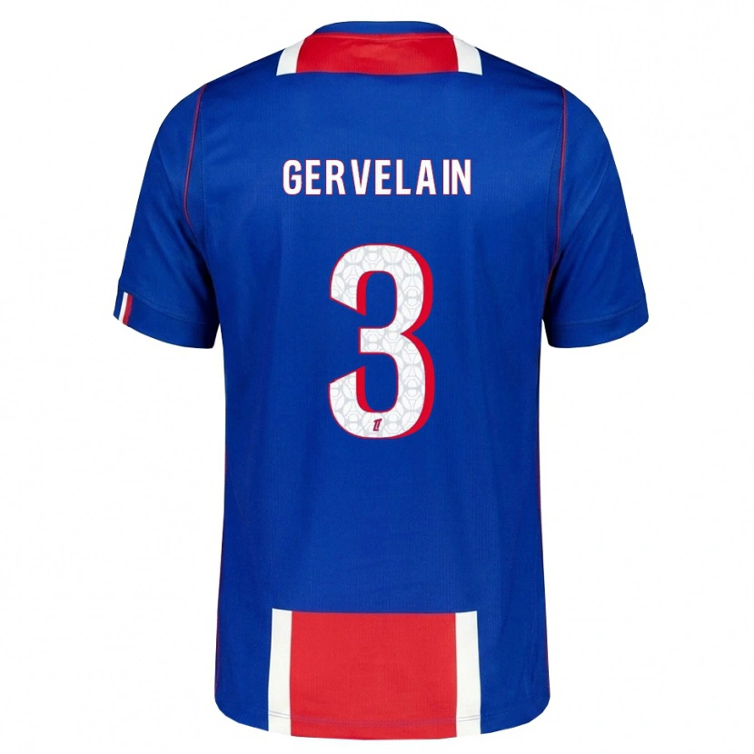 Danxen Męski Jordan Gervelain #3 Czerwony Biały Niebieski Domowa Koszulka 2026/27 Koszulki Klubowe