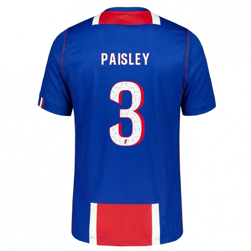 Danxen Męski Jarell Paisley #3 Czerwony Biały Niebieski Domowa Koszulka 2026/27 Koszulki Klubowe