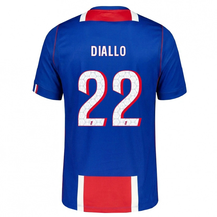 Danxen Męski Abdou Diallo #22 Czerwony Biały Niebieski Domowa Koszulka 2026/27 Koszulki Klubowe
