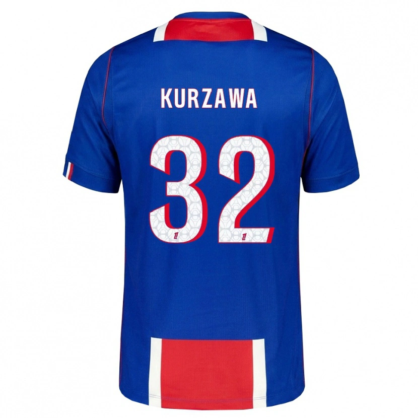 Danxen Męski Layvin Kurzawa #32 Czerwony Biały Niebieski Domowa Koszulka 2026/27 Koszulki Klubowe