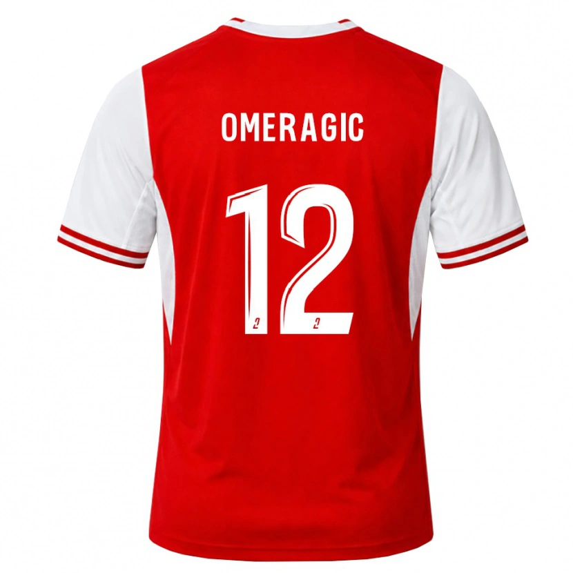 Danxen Męski Edin Omeragic #12 Czerwony Biały Domowa Koszulka 2026/27 Koszulki Klubowe