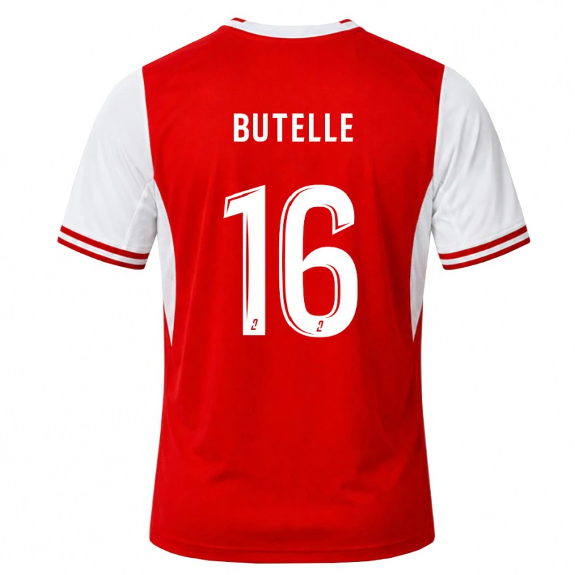 Danxen Męski Ludovic Butelle #16 Czerwony Biały Domowa Koszulka 2026/27 Koszulki Klubowe