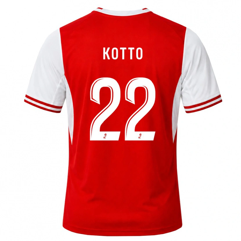 Danxen Męski Samuel Kotto #22 Czerwony Biały Domowa Koszulka 2026/27 Koszulki Klubowe