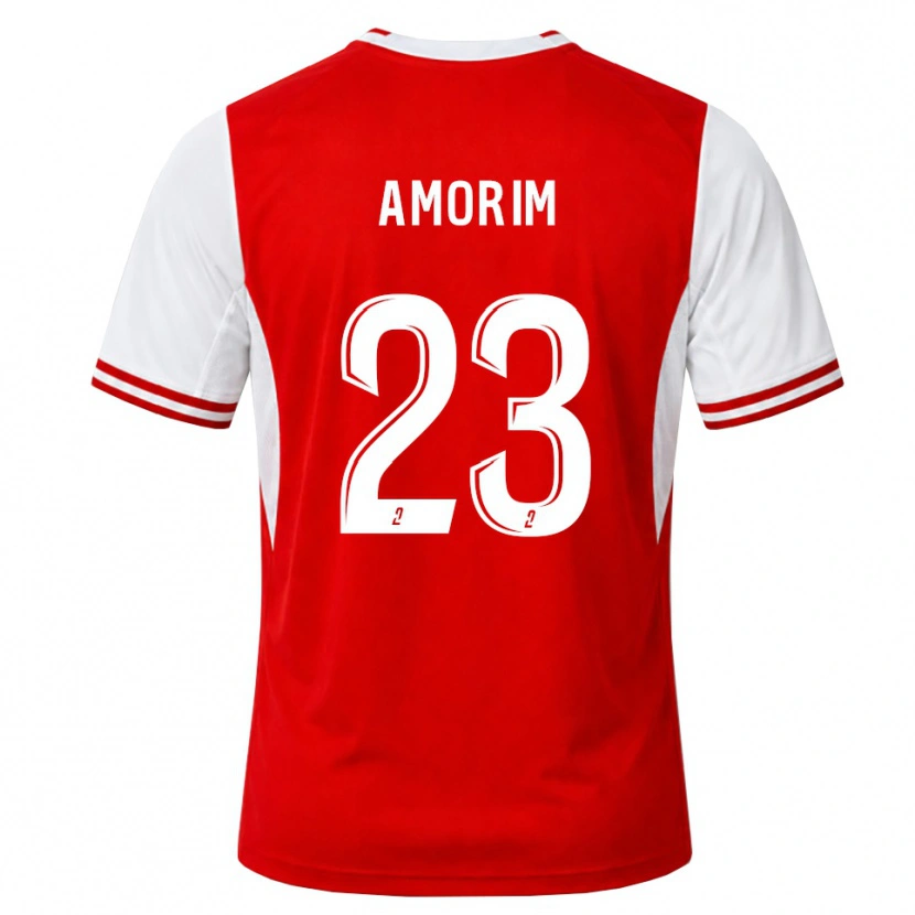Danxen Męski Théo Amorim #23 Czerwony Biały Domowa Koszulka 2026/27 Koszulki Klubowe