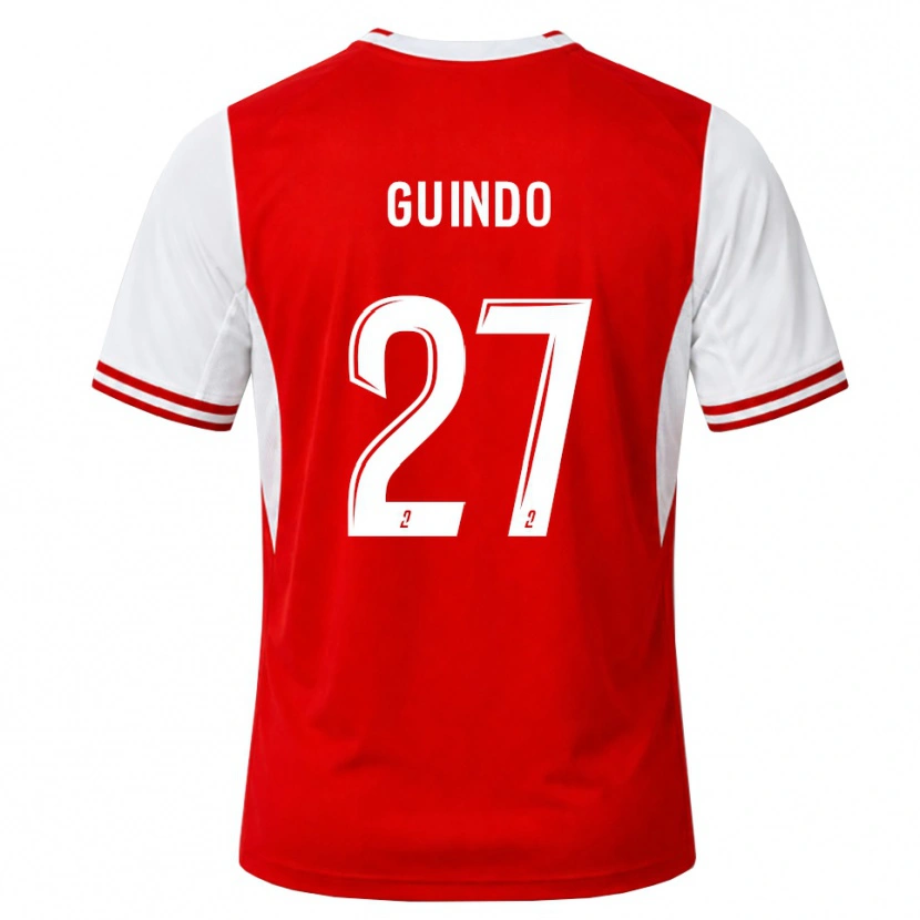 Danxen Męski Daouda Guindo #27 Czerwony Biały Domowa Koszulka 2026/27 Koszulki Klubowe