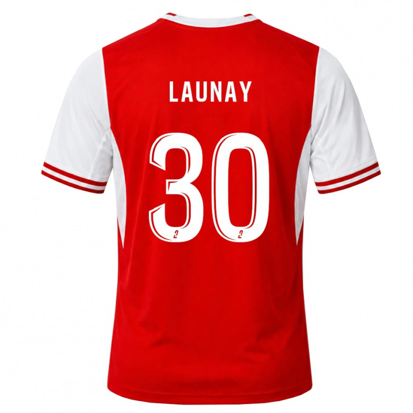 Danxen Męski Elisa Launay #30 Czerwony Biały Domowa Koszulka 2026/27 Koszulki Klubowe