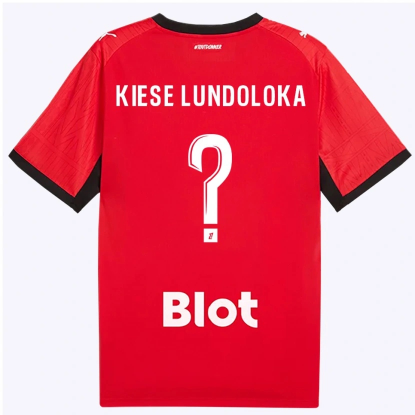 Danxen Męski Jeanslor Kiese Lundoloka #0 Czerwony Czarny Biały Domowa Koszulka 2026/27 Koszulki Klubowe