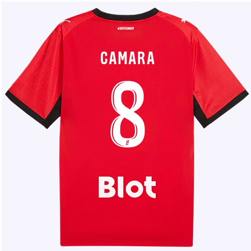 Danxen Męski Yaya Camara #8 Czerwony Czarny Biały Domowa Koszulka 2026/27 Koszulki Klubowe