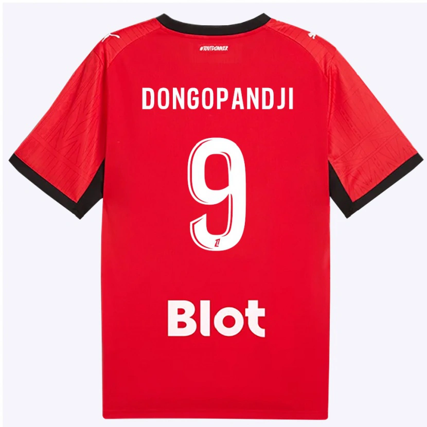 Danxen Męski Kelvin Dongopandji #9 Czerwony Czarny Biały Domowa Koszulka 2026/27 Koszulki Klubowe