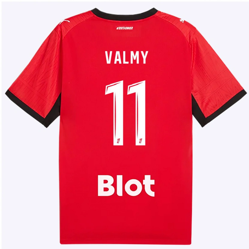 Danxen Męski Mouhammad Valmy #11 Czerwony Czarny Biały Domowa Koszulka 2026/27 Koszulki Klubowe