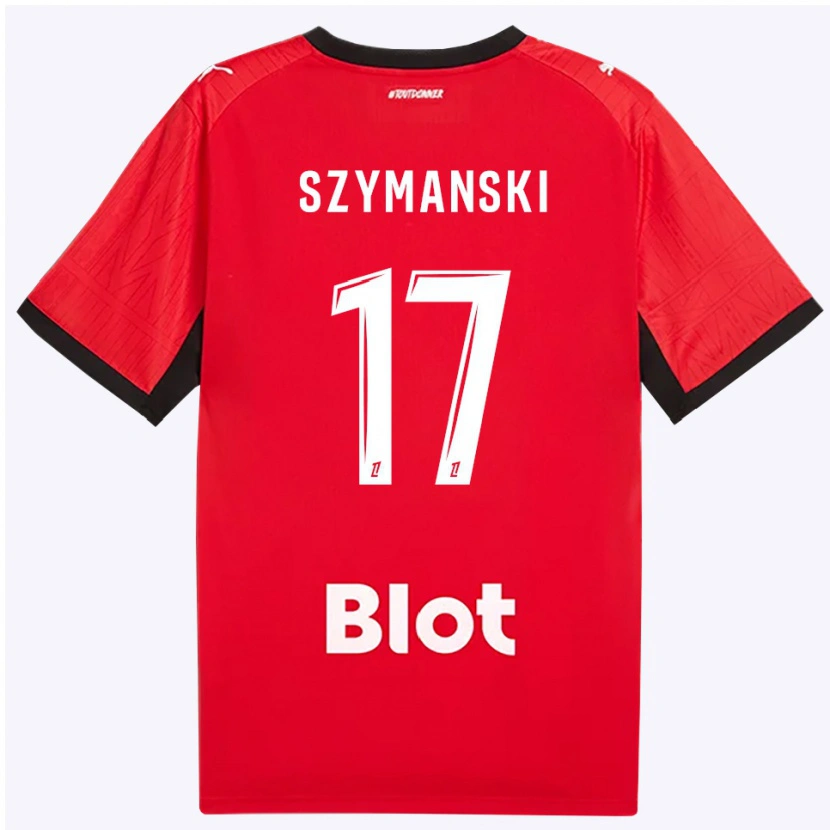 Danxen Męski Sebastian Szymanski #17 Czerwony Czarny Biały Domowa Koszulka 2026/27 Koszulki Klubowe