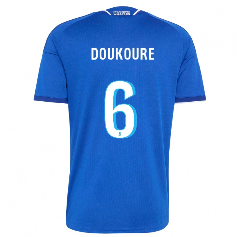 Danxen Męski Ismaël Doukouré #6 Królewski Niebieski Biały Domowa Koszulka 2026/27 Koszulki Klubowe