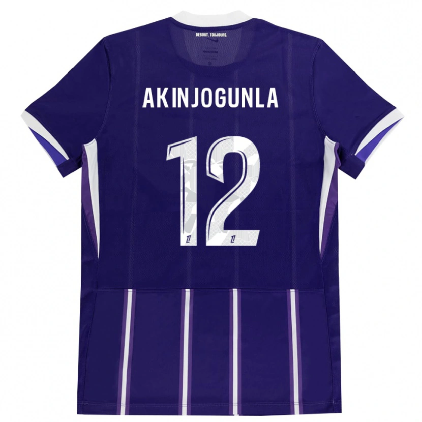 Danxen Męski Michaël Akinjogunla #12 Fioletowy Biały Domowa Koszulka 2026/27 Koszulki Klubowe