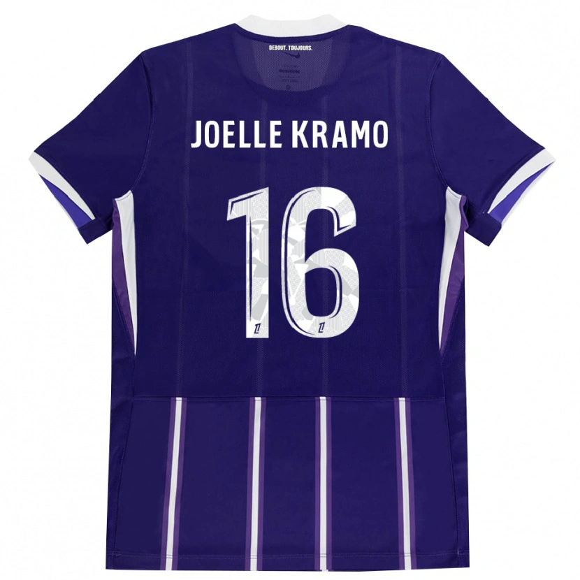 Danxen Męski Marie Joelle Kramo #16 Fioletowy Biały Domowa Koszulka 2026/27 Koszulki Klubowe