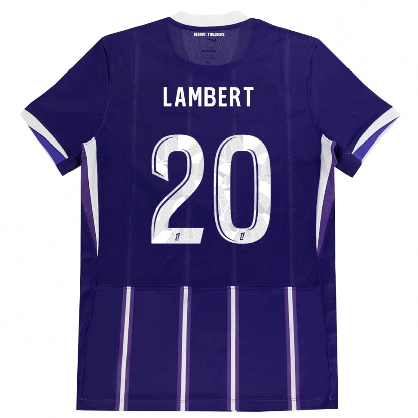 Danxen Męski Sarah Lambert #20 Fioletowy Biały Domowa Koszulka 2026/27 Koszulki Klubowe