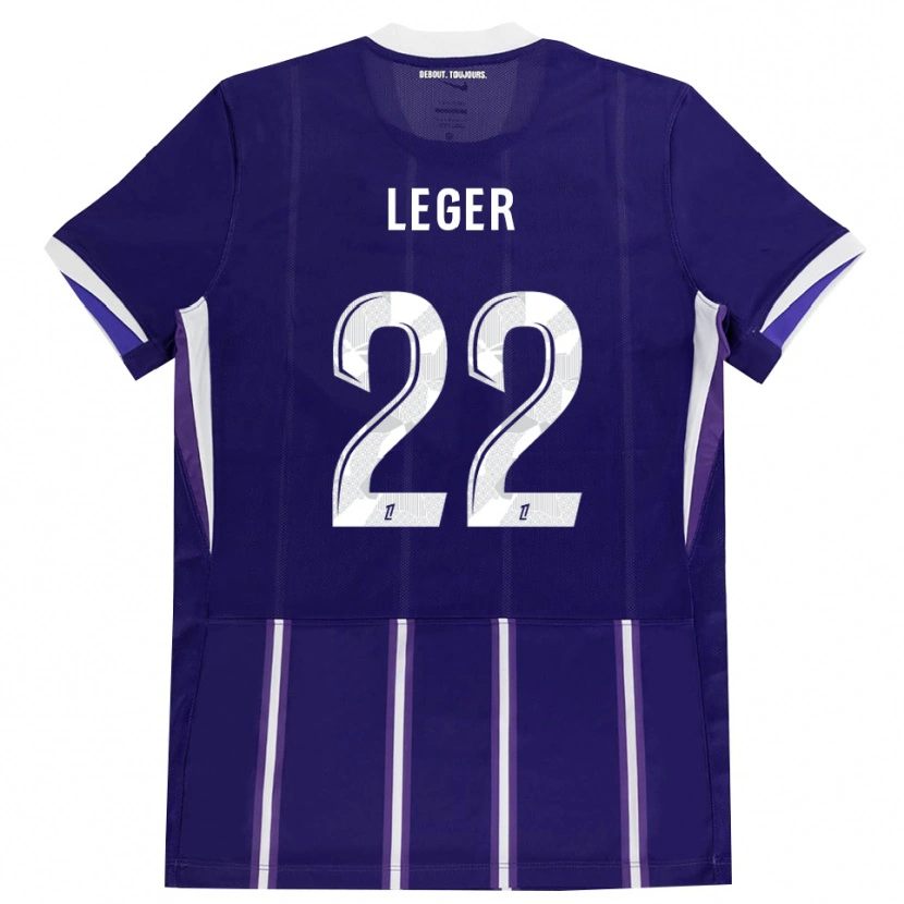 Danxen Męski Christelle Léger #22 Fioletowy Biały Domowa Koszulka 2026/27 Koszulki Klubowe