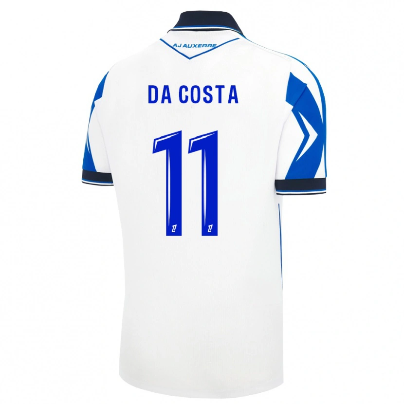 Danxen Męski Rúben Da Costa #11 Czarny Biały Niebieski Domowa Koszulka 2026/27 Koszulki Klubowe