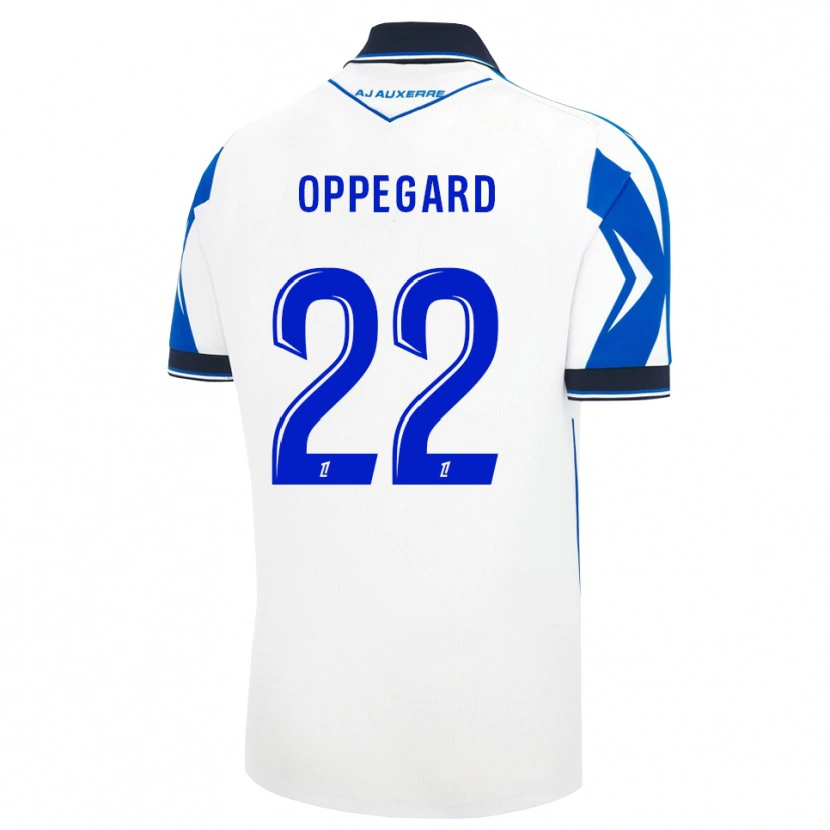 Danxen Męski Fredrik Oppegård #22 Czarny Biały Niebieski Domowa Koszulka 2026/27 Koszulki Klubowe